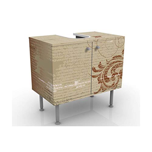 Mobile per lavabo design Leaves Cirrus 60x55x35cm, basso, Larghezza: 60cm, regolabile, mobiletto da lavandino, lavandino, mobiletto da lavabo, lavabo, mobiletto, bagno, bagnetto, mobile da bagno