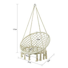 SoBuy Amaca da Giardino o casa Poltrona sospesa per 1 Persona in Cotone capacità 150 kg OGS42-MI