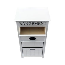 Mobili Rebecca Comodino Cassettiera 3 Cassetti Legno Bianco Design Classico Bagno Soggiorno Home Decor (Cod. RE6128)