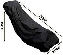 Namvo 210D Tessuto Impermeabile Rivestito in Argento, Antipolvere, Copertura per Tosaerba a Spinta con Custodia (Nera)