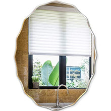 Specchio da Bagno Sagomato Specchio Senza Cornice Immagine Durevole Realistico Specchio a Parete antideflagrante Adatto per Soggiorno/Bagno Spessore 0,5 cm
