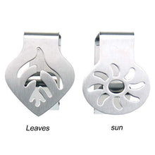 Movkzacv, set di 6 mollette per tovaglia, in acciaio inox, design a foglia, 6 pezzi, argento, clip da tavolo per casa, picnic, barbecue, feste di nozze