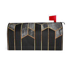 Copertura magnetica per cassetta delle lettere a forma di esagoni di carbone per decorazione da giardino, dimensioni standard 53 x 45 cm