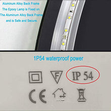 ZCY Specchio da Bagno a LED Specchio da Trucco Rotondo Moderno Grande Specchio da Bagno Intelligente Anti-Appannamento a Parete Specchio di Bellezza Rotondo Senza Cornice - Specchio de