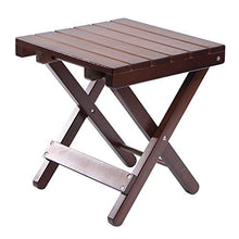 LHY HOME Piccola Sedia Pieghevole Portatile Sgabello Legno Giardino Campeggio Picnic Sgabello da Pesca per Interni Esterni(29.5X29.5X32cm)