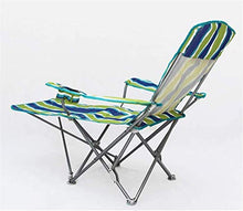 Tavolo da Picnic all'aperto Sedia da Campeggio Sedia da Giardino con poggiapiedi Porta Tazza e braccioli Sedile da Viaggio all'aperto con Borsa da Trasporto BBQ Party Table (Color : Green)
