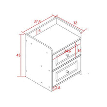 Comodino Tavolino comodino camera da letto francese 2 cassetti comodini comodini Tavolino contenitore multiuso tavolini set comodino lato letto ( Colore : Bianca , Dimensione : 37.5*32*45cm )
