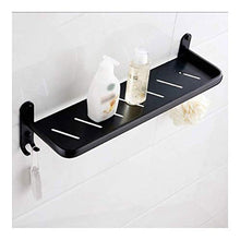 ZYNSGYYS Mensola Doccia Foratura Parete Bagno Mensola con Ganci in Alluminio Doccia Caddies Bagagli Carrello for Cucina 1 Tier 525 Millimetri 1226