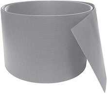 MRZJ Recinzione da giardino in PVC, con 20 clip di fissaggio per recinzioni, balconi, terrazze, 35 m x 19 cm, colore: grigio