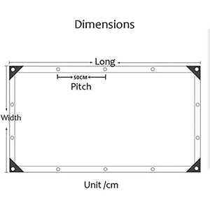 SHIJINHAO Telo Impermeabile Esterno,Incatramata Chiaro Impermeabile Della Copertura Del Tarp, Trasparente Incatramata Serra Copertura Heavy Duty Con Occhielli Esterna Giardino Della Tenda, 45 Dimensio