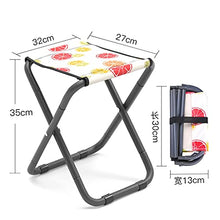YYL Mini Sgabello Pieghevole Portatile, Sedia Pieghevole da Esterno Portatile Ultraleggera Borsa Portaoggetti per Barbecue, Feste, Campeggio, Pesca, Viaggi, Escursionismo, Giardino, Spiaggia