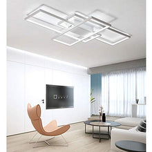 LED Plafoniera Moderna Quadrato Designer Lampada da soffitto Alluminio Corpo Lampada Sala da Pranzo Ufficio Scala Soggiorno Lampadari lluminazione della Stanza [Classe di efficienza energetica A++]