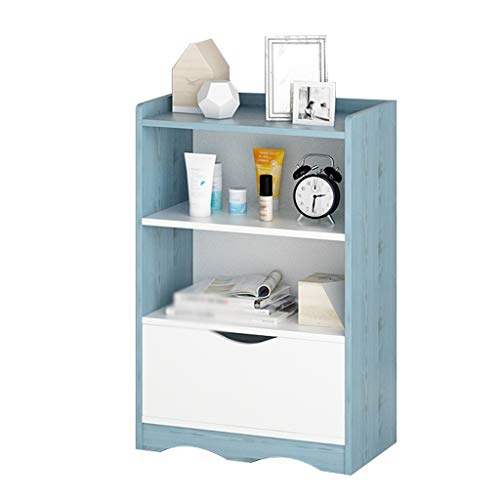 Comodini Decorazione Sala Camera dell'Assemblea Domestica Locker Addensare da Terra Corridoio Studio Soggiorno Storage Box Multifunzione MUMUJIN (Color : Blue)