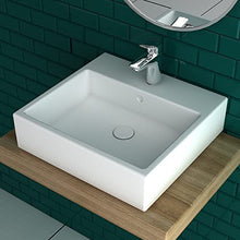 Duravit Vero Air - Lavabo da parete in ceramica sanitaria, 60 x 47 cm, con 1 foro per rubinetto, utilizzabile anche come lavabo sopra, con kit di fissaggio per montaggio a parete