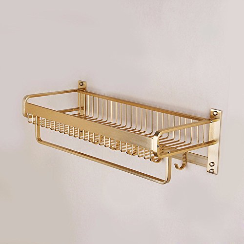 MBYW Portasciugamani Moderno Minimalista Portasciugamani Elegante per Il Bagno di Moda Portasciugamani a Tesa Larga in Oro Locale con portasciugamani in Alluminio  Adatto per Bagno,Cucina, Ufficio