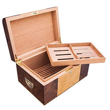 Ping Bu Qing Yun Cigar Box, Scatola di sigari Humidor, Legno di Cedro Cigar Box, Grande capacità di Progettazione in Grado di Tenere 90 Sigari Humidors (Size : 34.5x23x17cm)
