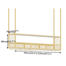 Wine Rack, Wine Rack stand soffitto industriale di vetro di vino con la Coppa gancio in metallo Hanging Holder Vino Accessori Vino 2-Tiers Capovolto attaccatura del supporto di bottiglia di vetro Rack