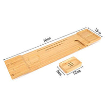 Cremagliera Del Vassoio Della Vasca Bagno, Scaffale Multifunzionale Doccia Telaio Telefono Mobile Della Doccia Legno Solido IPad Scatola Sapone, Hotel Domestico 70cm Maggior Parte Della Vasca Bagno