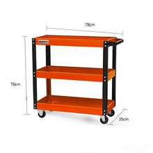 WangQ Carrello - 3 Strati Multi-Funzione di Parti di Auto Riparazione Auto Strumento Strumento di Riparazione Mobile Rack carrellino Cucina (Color : Orange, Size : 78 * 35 * 76cm)