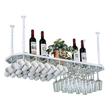 Dongyd Ottagonale Wine Rack Parete Di Vetro Del Pannello Del Soffitto Holder Semplice Moderna Di Vetro Della Cremagliera Del Vino Capovolto Calice Di Vino Hanging Holder Mug Rack