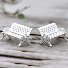 QULONG Ornamenti da Giardino per Esterni 2 Pezzi Mini panchina da Parco Ornamento da Giardino Decorazioni Artigianali in Miniatura - Bianco S