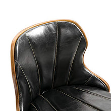 Sgabelli da bar regolabili, sedie girevoli da bar con schienale, altezza del bancone della cucina da pub, per la cucina, bancone della colazione, pub, caffetteria con poggiapiedi ( Color : Black )