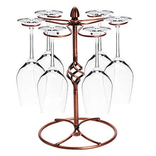 Huangjiahao - Porta vino autoportante, 6 bicchieri da vino, per cucina, bar, casa