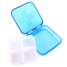 BIGBOBA.Portapillole con 4 Griglie - Pillole Contenitore Porta Pastiglie Pillole Organizzatore - per Pillole Vitamine 2
