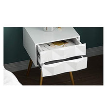RKRLJX Comodino, 2 Cassetti, Alta capacità, Armadietti, Comodini, Facile da Pulire, Camera da Letto, Soggiorno Comodino