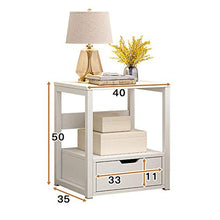 Comodini Comodino Comodino Comodini Comodino Comodino Comodino Camera da letto Piccolo armadio bianco Tavolino multiuso Fatto per durare per camera da letto ( Color : White , Size : 35*40*50cm )