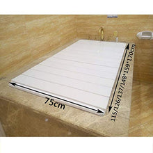 AnnYGJ Vasca da Bagno Caddy, Bianco Vasca da Bagno Antipolvere Isolato Coperchio Pieghevole iPad Scaffale per Computer Scaffale per Home Hotel Bagno Vasca Copertura Rack (Dimensioni : 159x75x0.6cm)