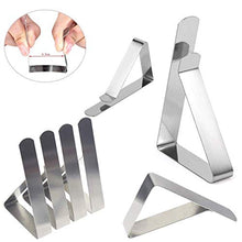 N\C 4 Pz Tovaglia In Acciaio Inox Tavoli Copertura Clip Titolare Panno Morsetti Esterni Campeggio Partito Tavolo Copertura Clip Forniture Casa