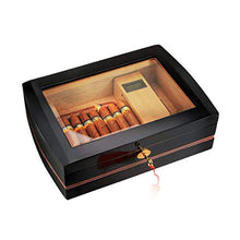 WRJY Humidor per sigari Scatola per sigari Produzione in Legno di Cedro con igrometro e umidificatore Scatola per umidità costante humidor per sigari da Viaggio Scatola Regalo Portatile