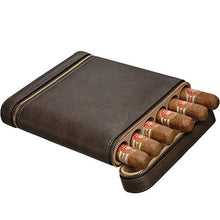 WangQ Cigar Box, Sigaro Idratante Legno di Cedro Cigar Portable Set 6 Stick 2 Colori facoltativi humidor (Color : A)