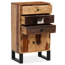 vidaXL Credenza in Legno Massello di Sheesham Armadietto Portaoggetti Madia