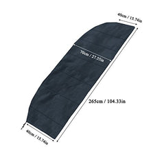 Meersee Copertura per ombrellone 265CM Fodera Protettiva per Ombrellone Impermeabile Copertura per OMBRELLONE con palo Laterale con Cordicella in Basso