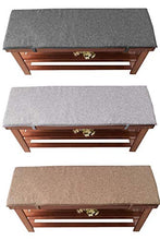 Cuscino da esterno per interni e esterni, per finestre, per tavoli da giardino, 100 x 35 cm, colore grigio scuro