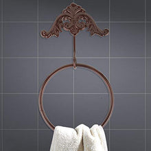 Anelli portasciugamani Iron Craft Retro Montaggio a parete Asciugaman da bagno anello Portapacchi appeso Appendiabiti per asciugamani per il bagno