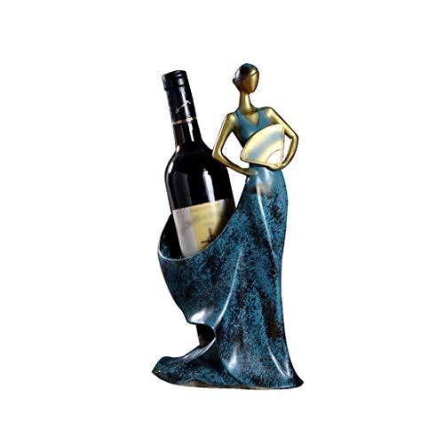 Scultura Retro personalità Creativa Soggiorno Camera da Letto Resina Governo del Vino Governo della TV tavolino della Decorazione Bottiglia di Vino Rack 18X17X36cm XMJ