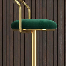 CSQ-Confortevole Inizio Alti sgabelli, Bar Caffetteria Sgabello Girevole Rotonda sede d'oro Staffa Sgabello Decorativo Stabile Base di Schienale Sedia Mobili Decorativi