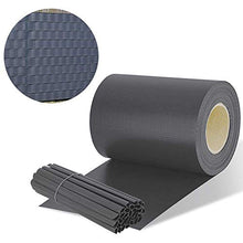 Wasnsc Strisce frangivista 35 m x 19 cm con 20 clip, per recinzione da giardino o balcone, diversi colori (35 m, antracite)
