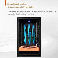 Vetrina Refrigerata per Uso Domestico da 70 Litri A Temperatura E umidità Costanti, Armadio per Vino in Legno Armadietto per Idratare Il tè A 4 Strati, può Contenere 400 Sigari