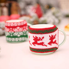UPKOCH 2 Pezzi di coperchi per Bottiglia di Tazza di Natale in Maglia Manica Tazza di caffè Decorativi coperchi di Tazza di Natale per la tavola di Natale centrotavola Decorazione