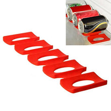 Bottiglia può Pad Mat Rack Holder collocato antiscivolo frigorifero impilabile tappeto organizzatore - rosso
