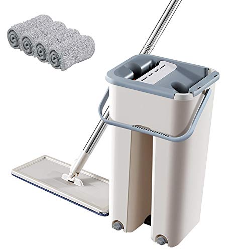 SSAYY Spray Mop Mop Cloth with Bucket Bucket Mop Wringing Free Hand Sistema di Auto-Pulizia E Pulizia Lavaggio A Secco Microfiber Mop Floor