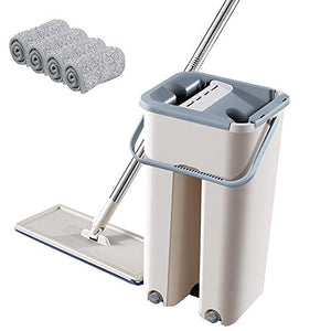 SSAYY Spray Mop Mop Cloth with Bucket Bucket Mop Wringing Free Hand Sistema di Auto-Pulizia E Pulizia Lavaggio A Secco Microfiber Mop Floor