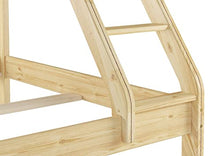 Erst-Holz Letto a Castello 3 piazze per materassi 140x200-90x200anche per Adulti in Pino 60.19-09-14