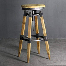 LXYPLM Sgabello Sedie Bar Barstools Sedute for sedie da Bar Rotonde in Legno Regolabili Vintage, bancone da Bar for la casa, Colazione Creativa, sgabelli da Pranzo creativi Arredo Bar Cucina