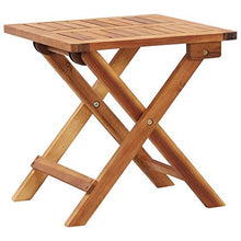 Cikonielf Tavolino da Giardino Pieghevole 40x40x40 cm in Legno massello di Acacia