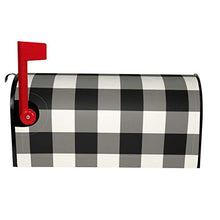 Copertura magnetica per cassetta delle lettere in bianco e nero con design unico, per decorazione da giardino, dimensioni standard 51 x 45 cm